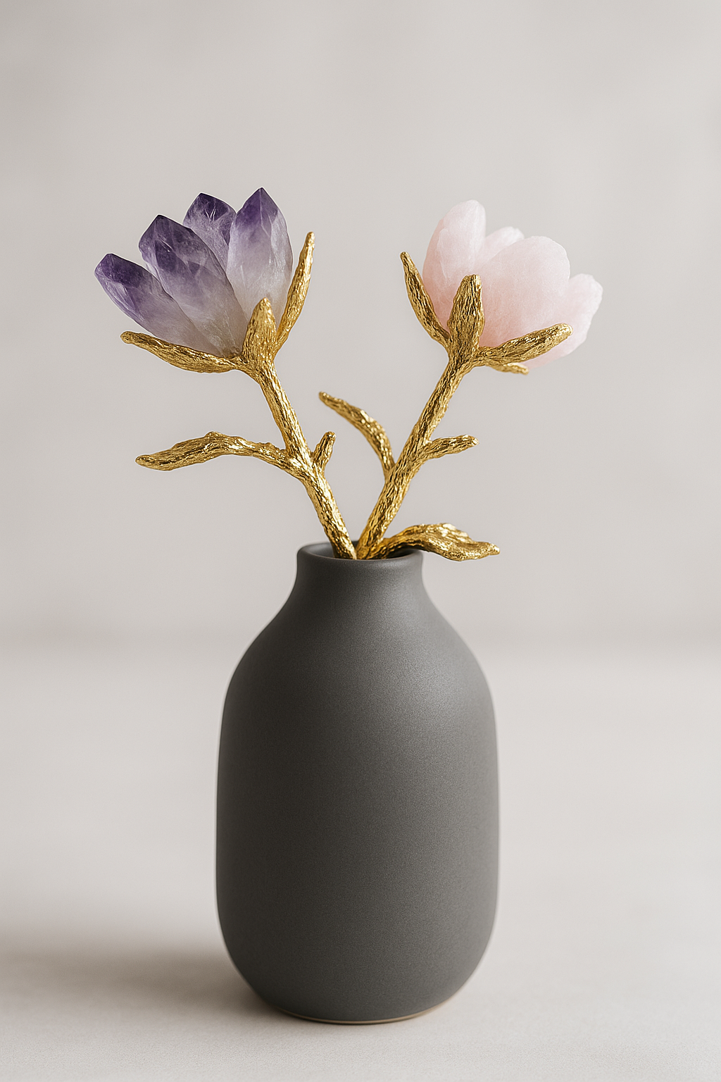 Minamal™ Rózsakvarc - sminkasztali dísz